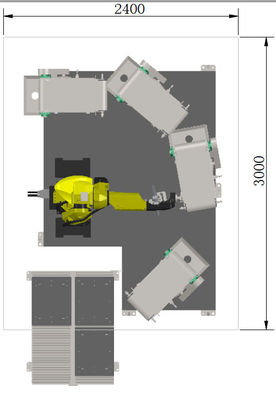 RTAF-FG04-Wandmischer Flachschleifmaschine Wasserhahnschleifmaschine, Messing-Kranen-Roboter CNC-Schleifmaschine