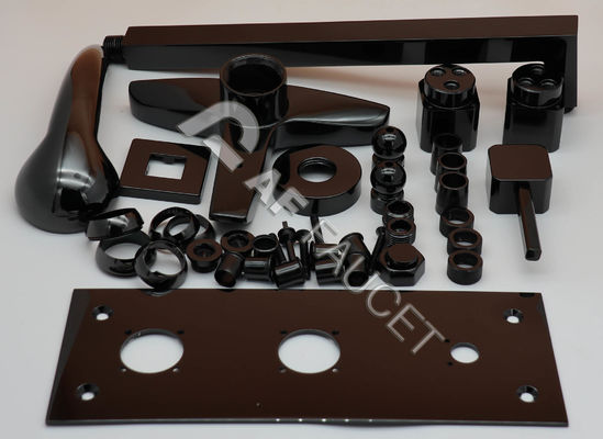 RTAS1612-PVD-Matte Schwarz,PVD-Jet-Schwarz-Beschichtungsmaschine, Messing-Kranen Schwarze Beschichtungen, Edelstahl-Kran, ABS-Dusche
